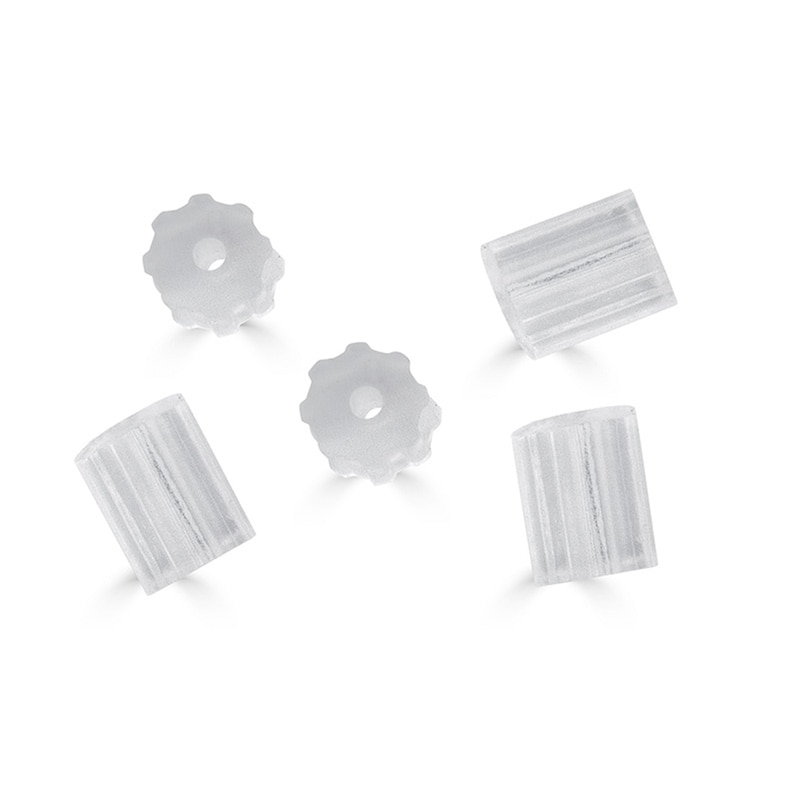 Main Image 1 of Plastic Cylinder Clutch Earring Backs (5 pieces)