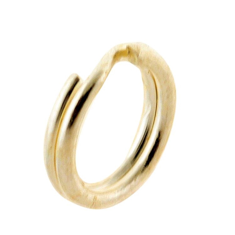 10K Gold Oval Split Ring - 0.023" Wire