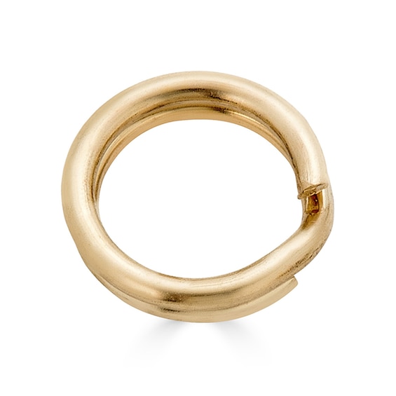 14K Gold Round Split Ring