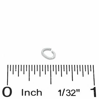 Solid Sterling Silver Oval Jump Ring - 25G (1 piece)