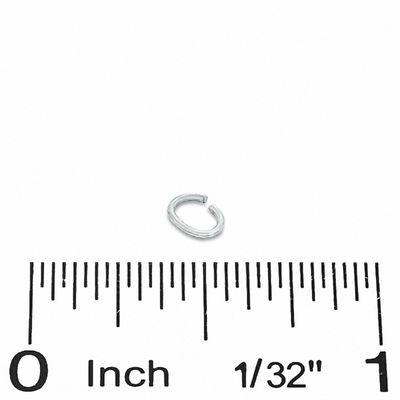Solid Sterling Silver Oval Jump Ring - 25G (1 piece)