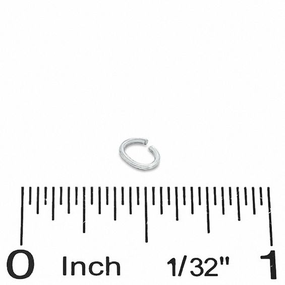 Solid Sterling Silver Oval Jump Ring - 25G (1 piece)