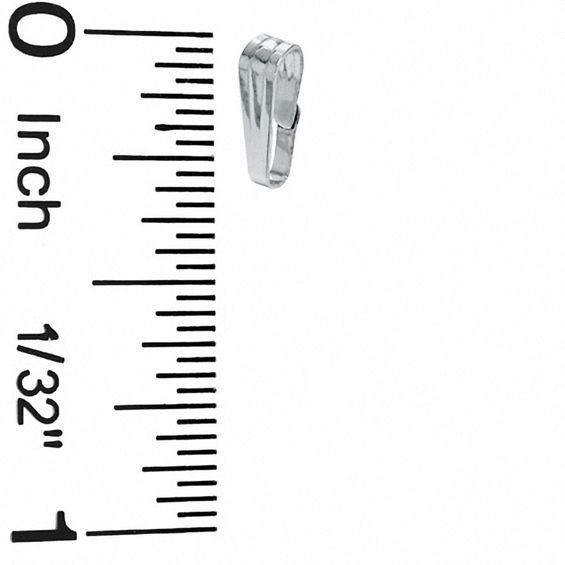 Sterling Silver Ribbed Bail Locket