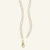 Thumbnail Image 2 of 10K Gold Bonded Pavé Figaro Chain Made in Italy - 18"