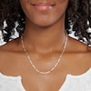 Thumbnail Image 3 of 10K Gold Bonded Pavé Figaro Chain Made in Italy - 18"
