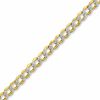 Thumbnail Image 1 of 080 Gauge Polished Curb Chain Bracelet in 14K Gold Bonded Sterling Silver - 7.5"