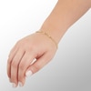 Thumbnail Image 3 of 5.2mm Figaro Chain Bracelet in Semi-Solid Sterling Silver with 14K Gold Plate - 8"