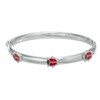 Thumbnail Image 1 of Child's Red Enamel Ladybug Bangle in Sterling Silver - 5.5"