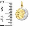 Thumbnail Image 2 of Moon and Star Charm in 10K Gold
