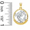 Thumbnail Image 2 of Small Zodiac Aquarius Charm in 10K Two-Tone Gold