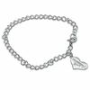 Thumbnail Image 1 of Child's Mommy's Girl Heart Charm Bracelet in Sterling Silver - 6.5"