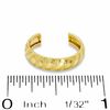 3mm Diamond-Cut Ribbed Toe Ring in 10K Gold Tube