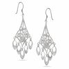 Thumbnail Image 1 of Sterling Silver Chandelier with Pear-Drop Earrings