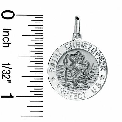 Sterling Silver St. Christopher Medallion