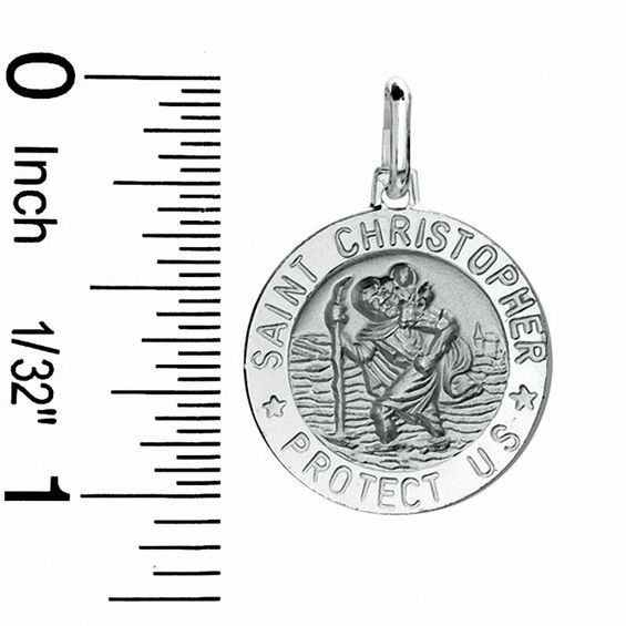 Sterling Silver St. Christopher Medallion