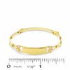 Thumbnail Image 2 of Child's Adjustable 14K Two-Tone Gold Fill Flower ID Bangle Bracelet