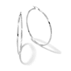 Thumbnail Image 0 of 60mm Twisted Hoop Earrings in Hollow Sterling Silver