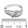 Thumbnail Image 3 of Diamond Accent Triple Heart Ring in Sterling Silver - Size 7