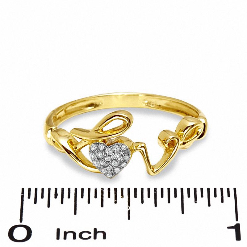 Golden Heart Leafy Design Ring Rhodium Plated Brass Ring for Women and  Girls - SUKAI JEWELS - 3641788