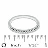 Diamond Accent Stackable Band in 10K White Gold - Size 7