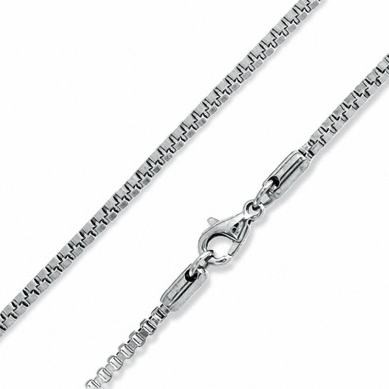 Main Image 1 of Stainless Steel 2mm Open Box Chain Necklace - 24"