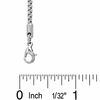 Thumbnail Image 2 of Stainless Steel 2mm Open Box Chain Necklace - 24"
