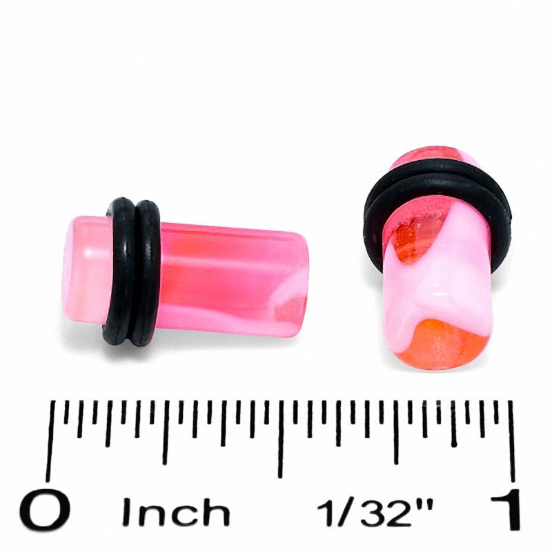 Main Image 2 of 002 Gauge Pink Acrylic Plugs - 6.5mm