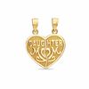 Thumbnail Image 1 of Child's Daughter/Mom Heart Breakable Charm in 10K Gold