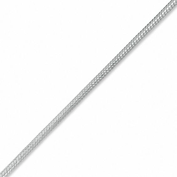 Sterling Silver 045 Gauge Round Snake Chain Anklet - 10"