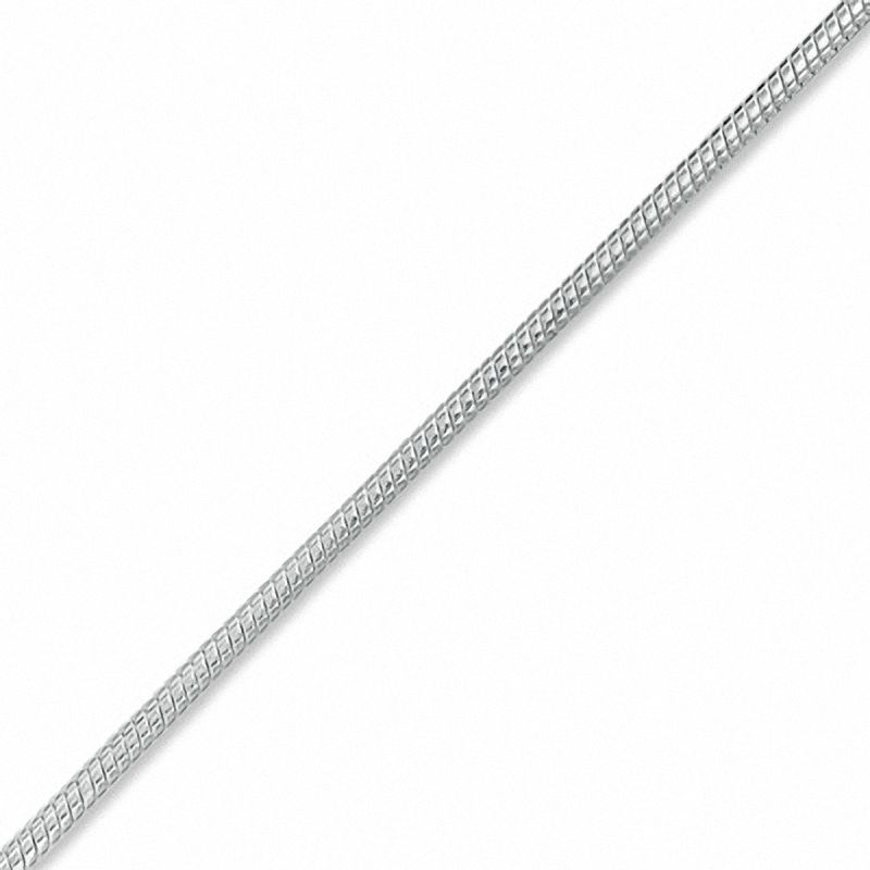 Sterling Silver 045 Gauge Round Snake Chain Anklet - 10"