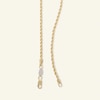 Thumbnail Image 1 of 016 Gauge Rope Chain Necklace in 10K Solid Gold Bonded Sterling Silver - 20"
