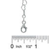 Thumbnail Image 3 of Fancy Heart Link Anklet in Sterling Silver - 10"