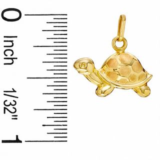 Turtle Charm in 10K Gold