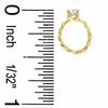 Cubic Zirconia Tiny Ring Charm in 10K Gold