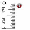 Child's Enamel Ladybug Stud Earrings in Sterling Silver