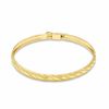 Child's Adjustable 10K Gold 3.5mm Diamond-Cut Flex Bangle
