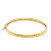 Thumbnail Image 0 of Child's 10K Gold 3.5mm Diamond-Cut Bangle - 3.5"