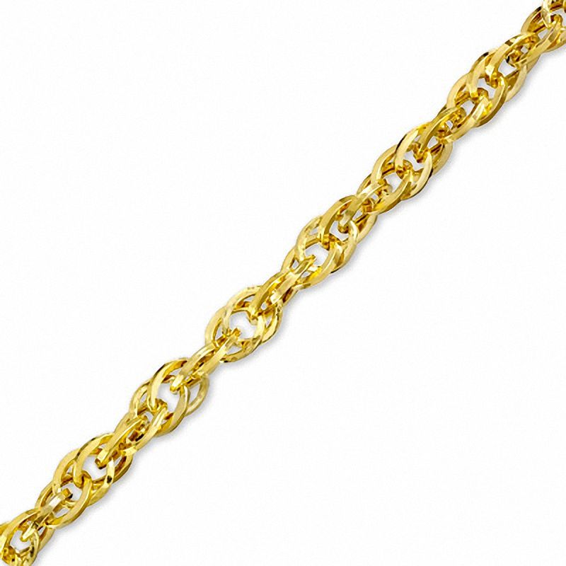 Main Image 1 of Oval Interlocking Link Bracelet in Sterling Silver with 10K Gold Plate - 7.5"