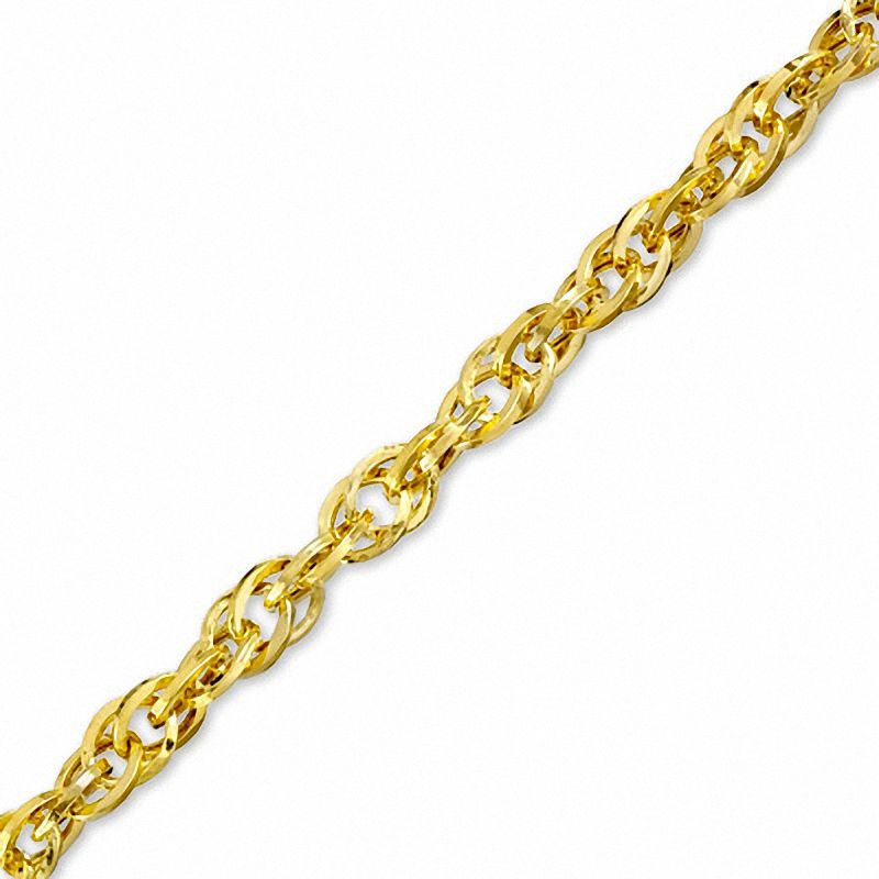 Oval Interlocking Link Bracelet in Sterling Silver with 10K Gold Plate - 7.5"