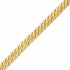 Thumbnail Image 1 of 3.8mm Closed Herringbone Bracelet in Sterling Silver with 10K Two-Tone Gold Plate - 7.25"