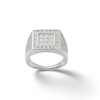 Thumbnail Image 0 of Cubic Zirconia Double Square Ring in Sterling Silver