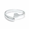 Thumbnail Image 1 of Heart Open Toe Ring in Sterling Silver
