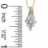 Diamond Accent Marquise Pendant in 10K Gold