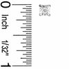 Thumbnail Image 1 of 1/8 CT. T.W. Miracle-Set Diamond Stud Earrings in 10K Two-Tone Gold
