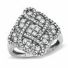 5/8 CT. T.W. Diamond Woven Ring in 10K White Gold - Size 7