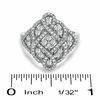 Thumbnail Image 3 of 5/8 CT. T.W. Diamond Woven Ring in 10K White Gold - Size 7