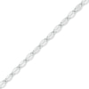 Thumbnail Image 0 of 14K White Gold over Sterling Silver 060 Gauge Brilliantina Chain Anklet - 9"