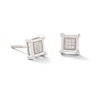 Thumbnail Image 0 of Diamond Accent Pavé Square Earrings in Sterling Silver