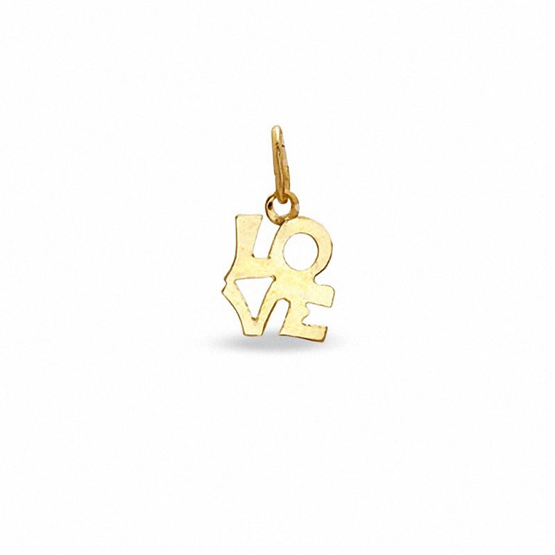 Main Image 1 of LOVE Charm in 10K Gold