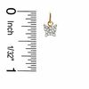 Crystal Butterfly Charm in 10K Gold